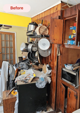 kitchen that needs renovation in brightwaters, ny